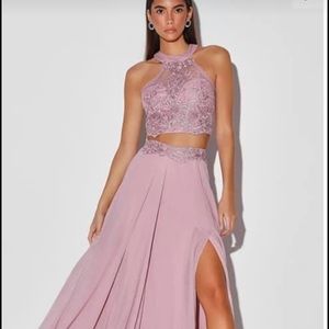 2 piece Dusty Purple dress size M